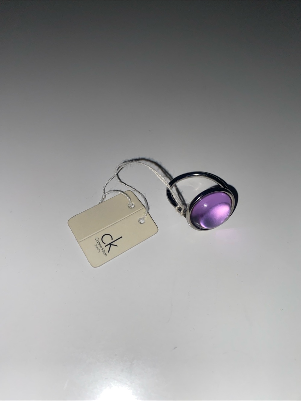 Calvin Klein Purple Dome Stainless Steel Ring